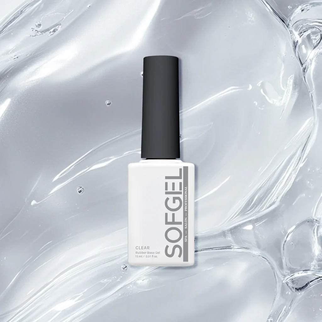 CLEAR Rubber Base Gel - 15ml