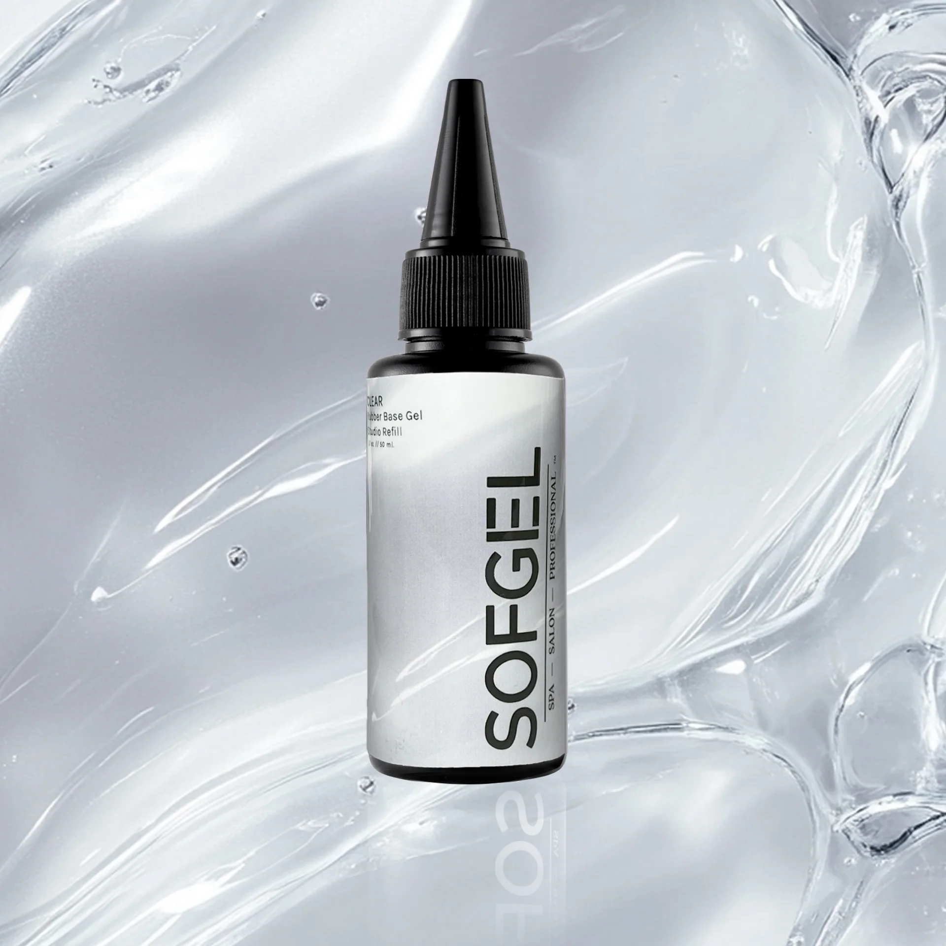 Studio Refill 50ml- CLEAR Rubber Base Gel