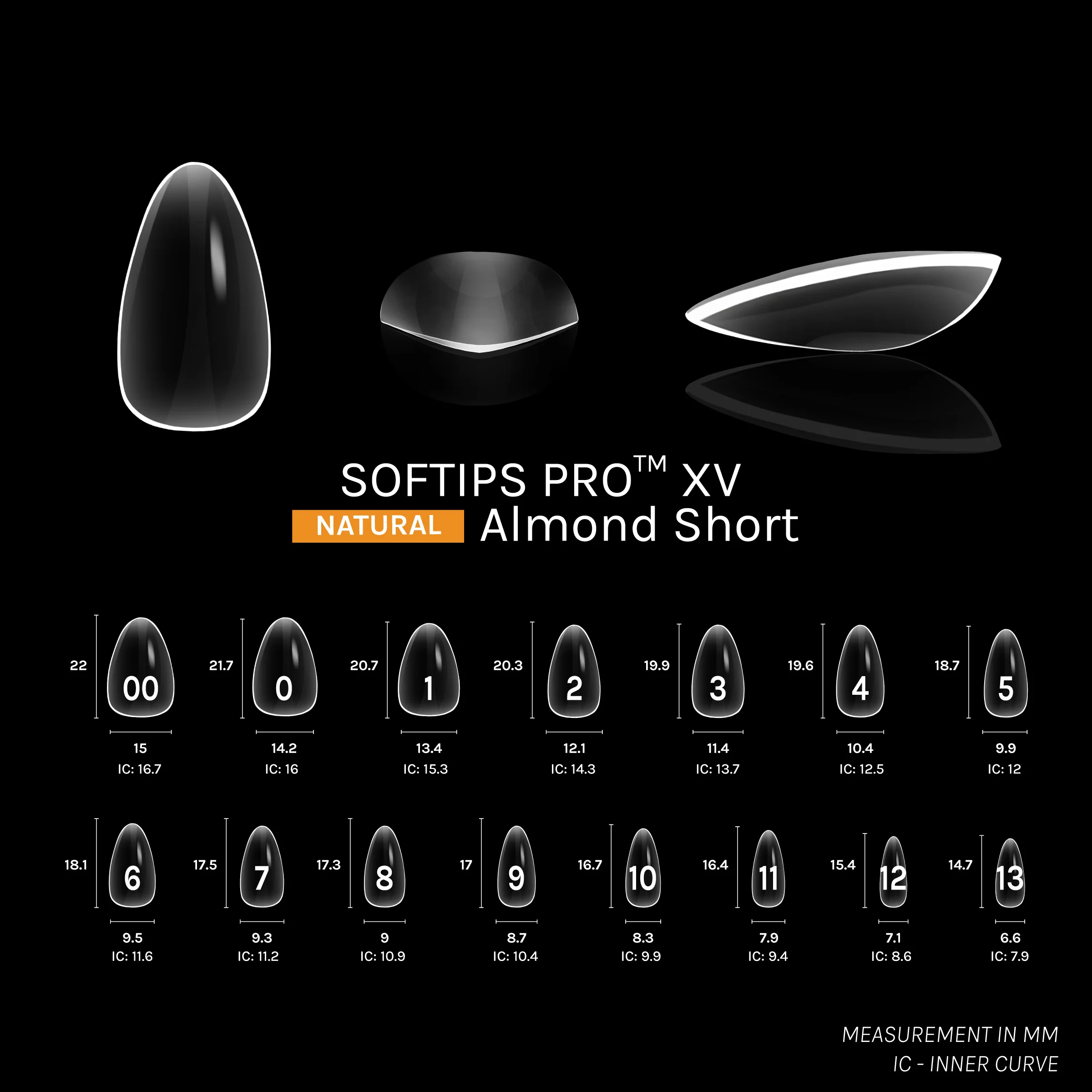SOFTIPS PRO™ XV NATURAL - ALMOND SHORT - Image 3