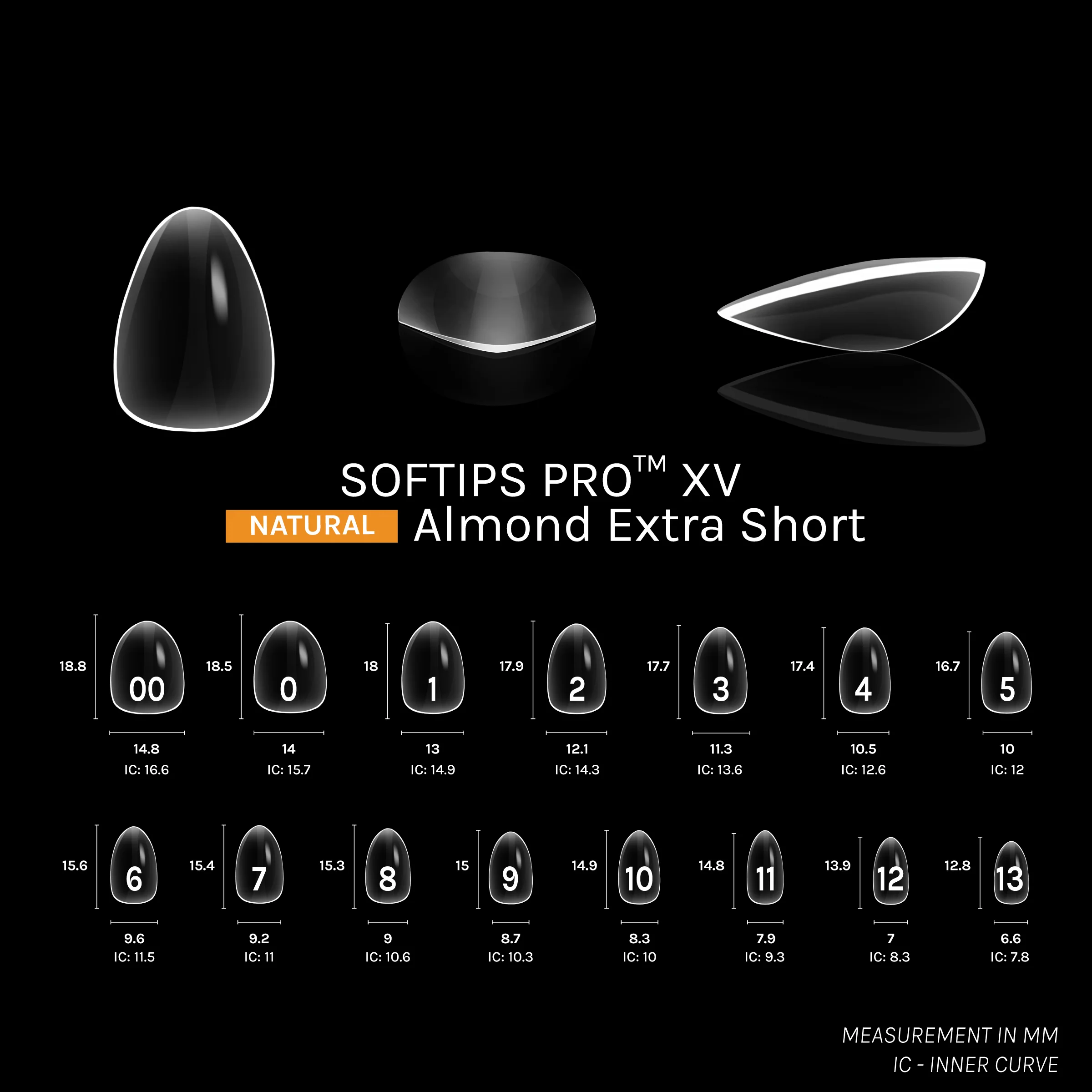 SOFTIPS PRO™ XV NATURAL - ALMOND EXTRA SHORT - Image 3