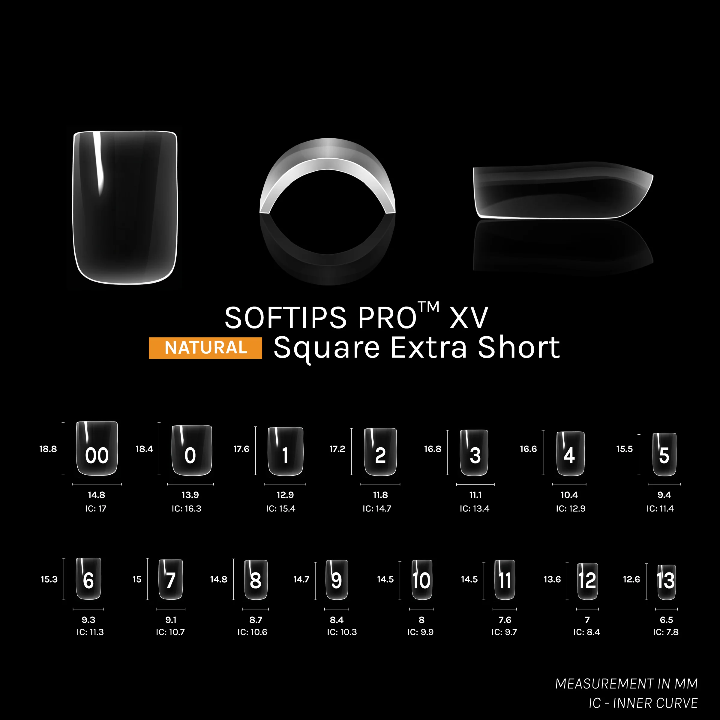 SOFTIPS PRO™ XV NATURAL - SQUARE EXTRA SHORT - Image 3