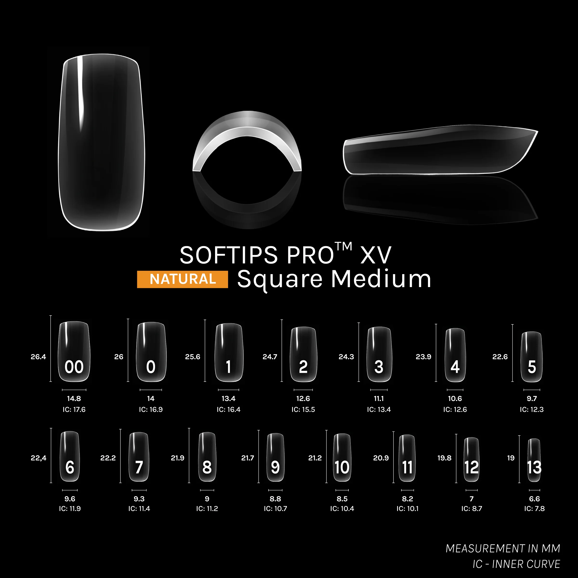 SOFTIPS PRO™ XV NATURAL - SQUARE MEDIUM - Image 3
