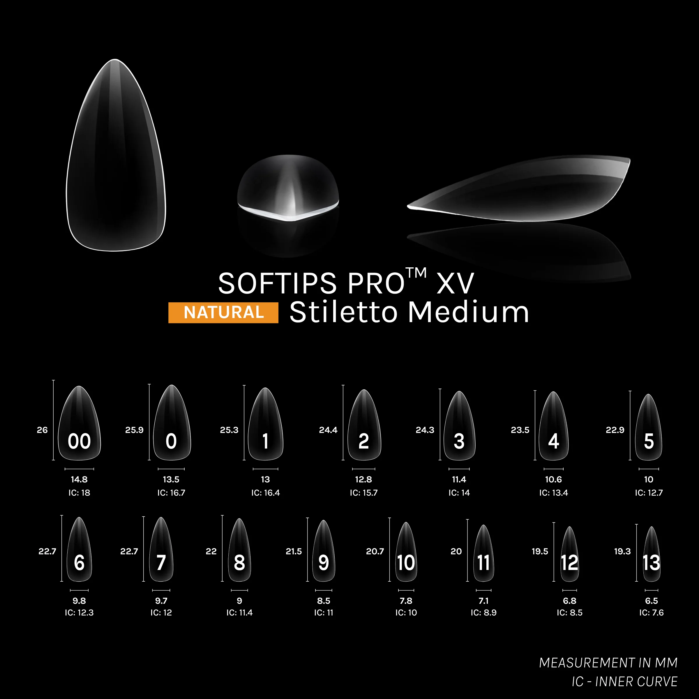 SOFTIPS PRO™ XV NATURAL - STILETTO MEDIUM - Image 3