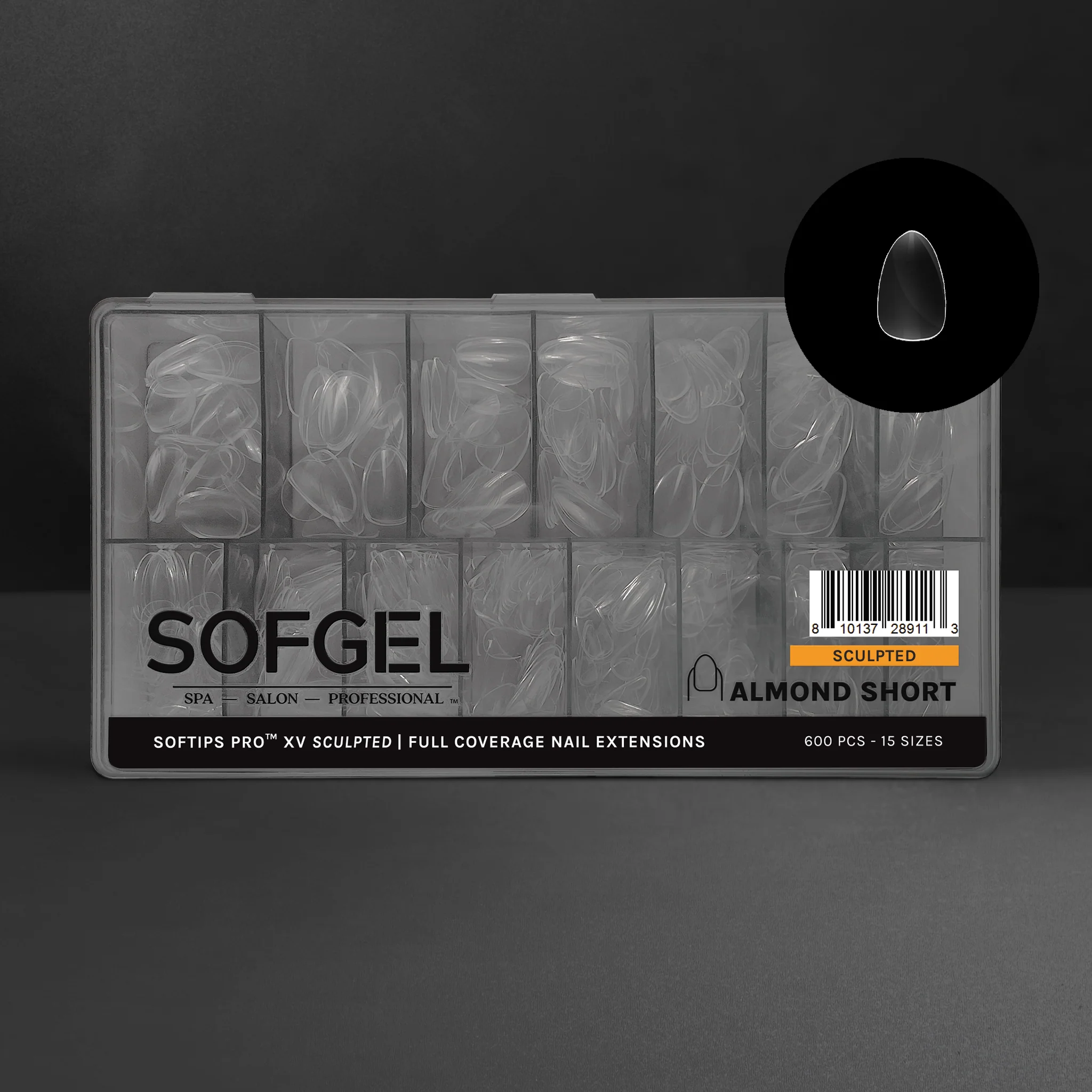 SOFTIPS PRO™ XV SCULPTED - ALMOND SHORT