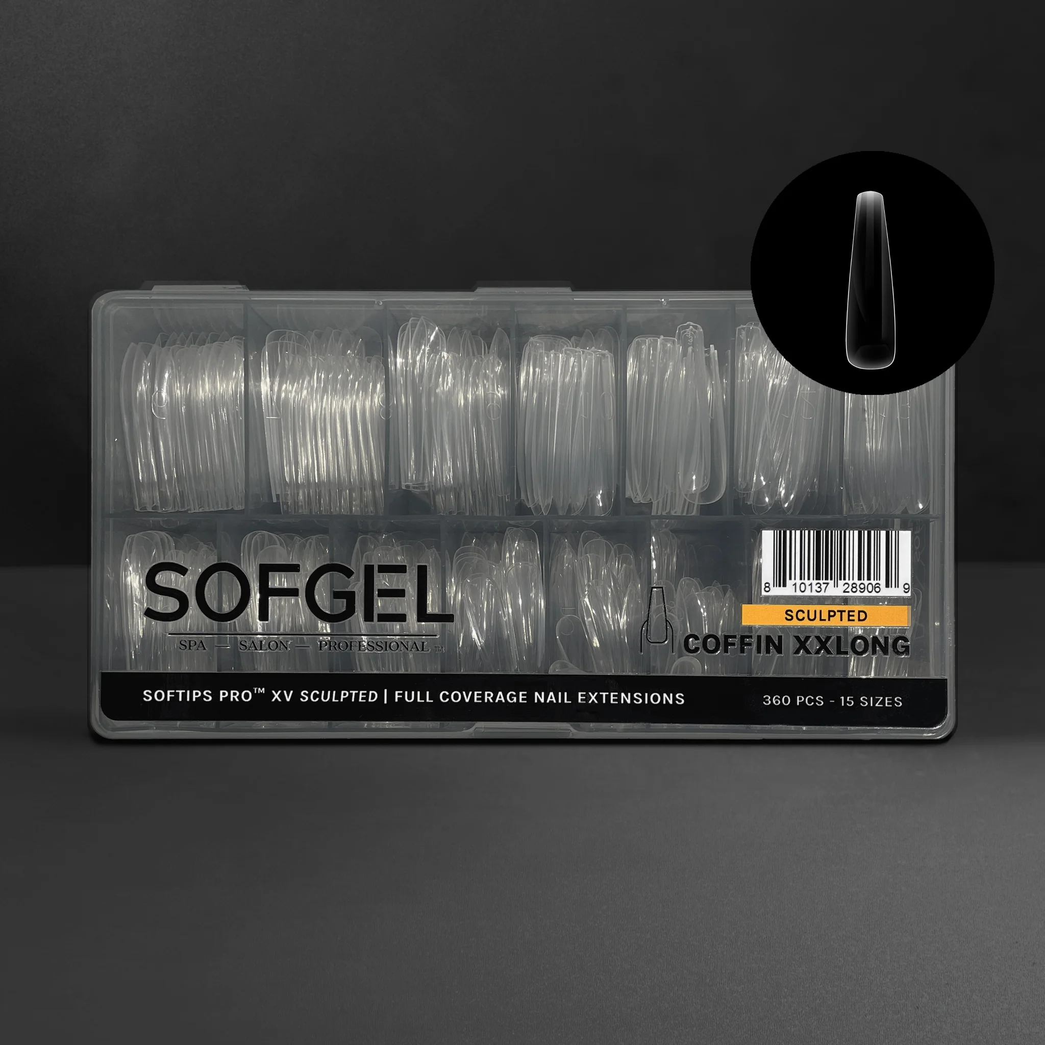 SOFTIPS PRO™ XV SCULPTED - COFFIN XXL