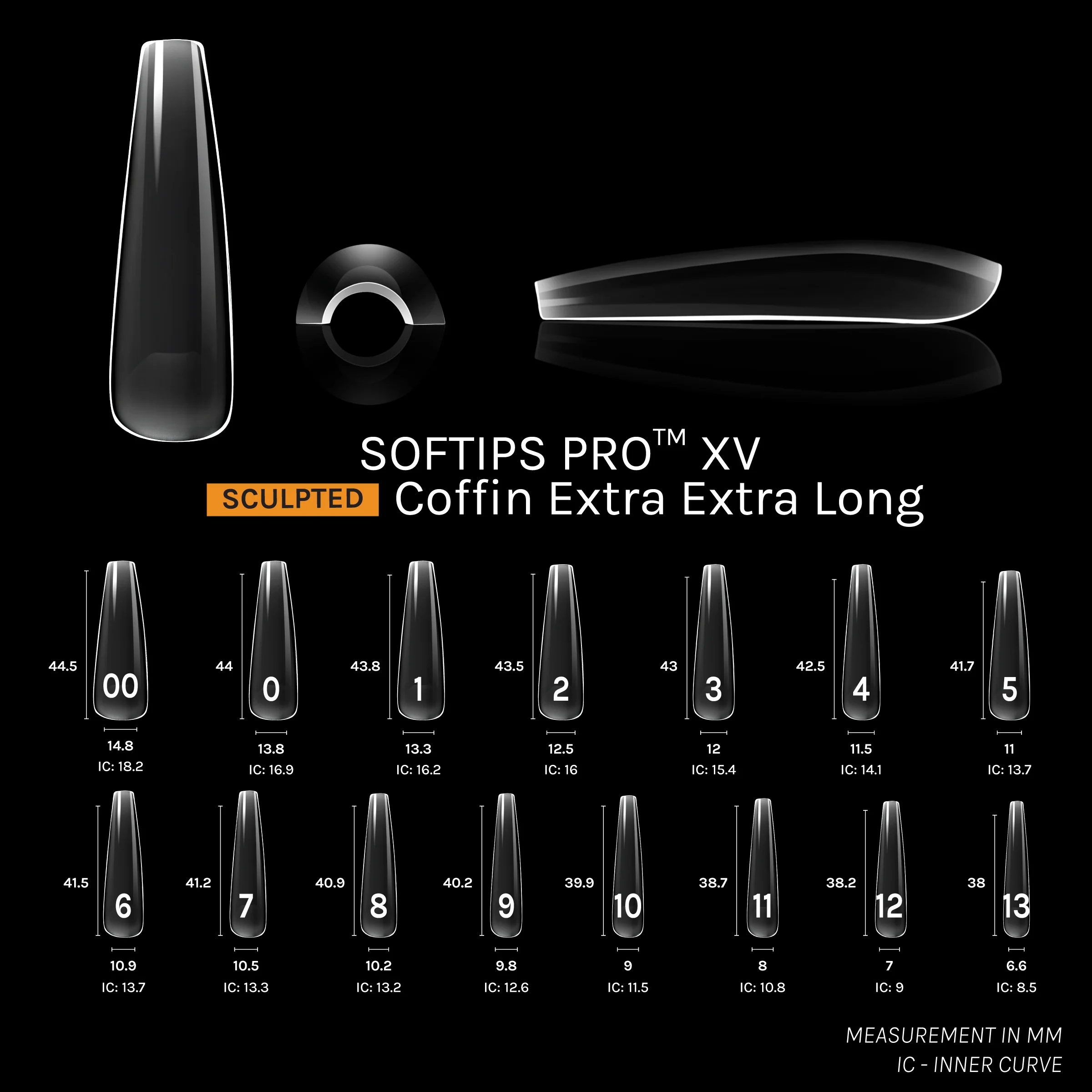 SOFTIPS PRO™ XV SCULPTED - COFFIN XXL - Image 3