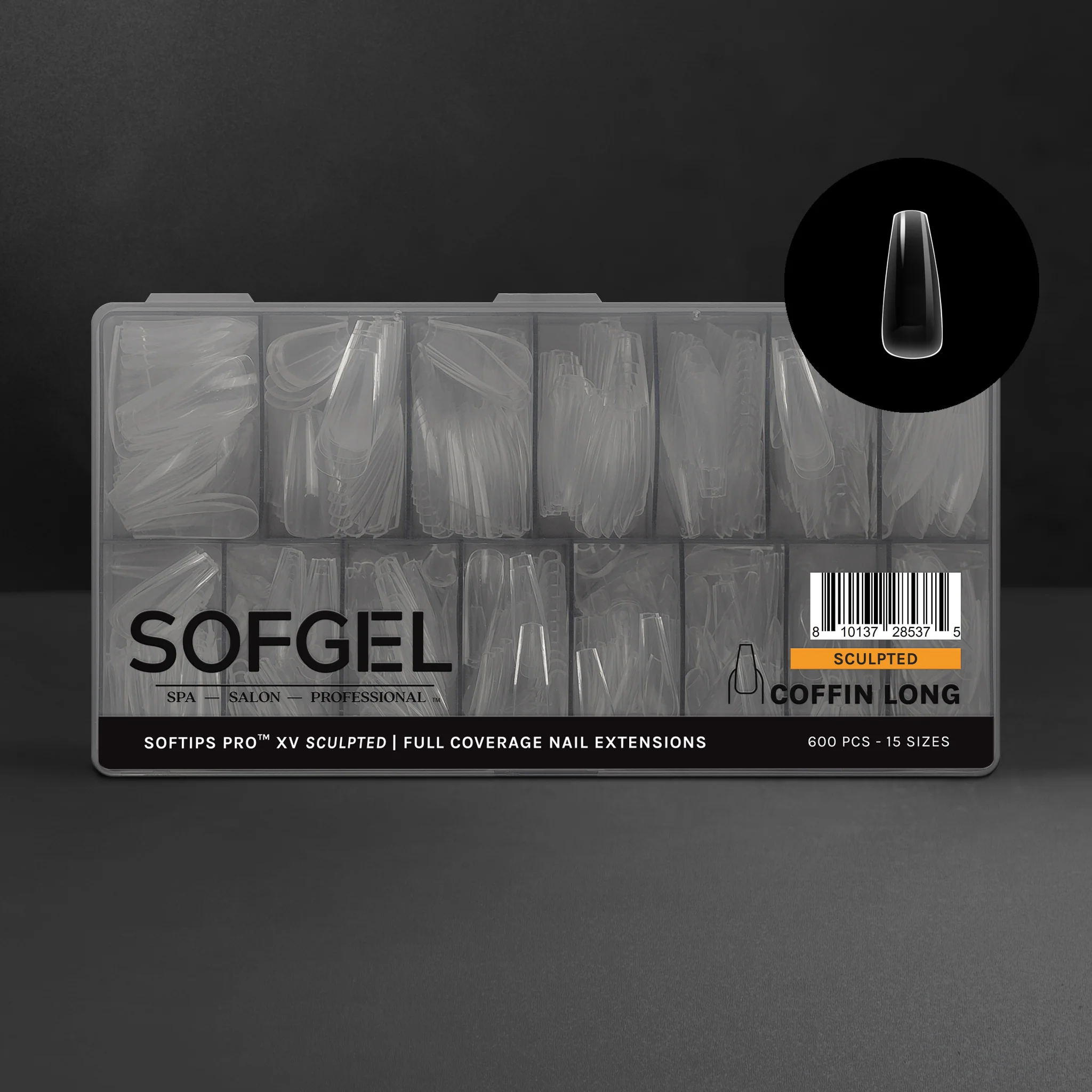 SOFTIPS PRO™ XV SCULPTED - COFFIN LONG