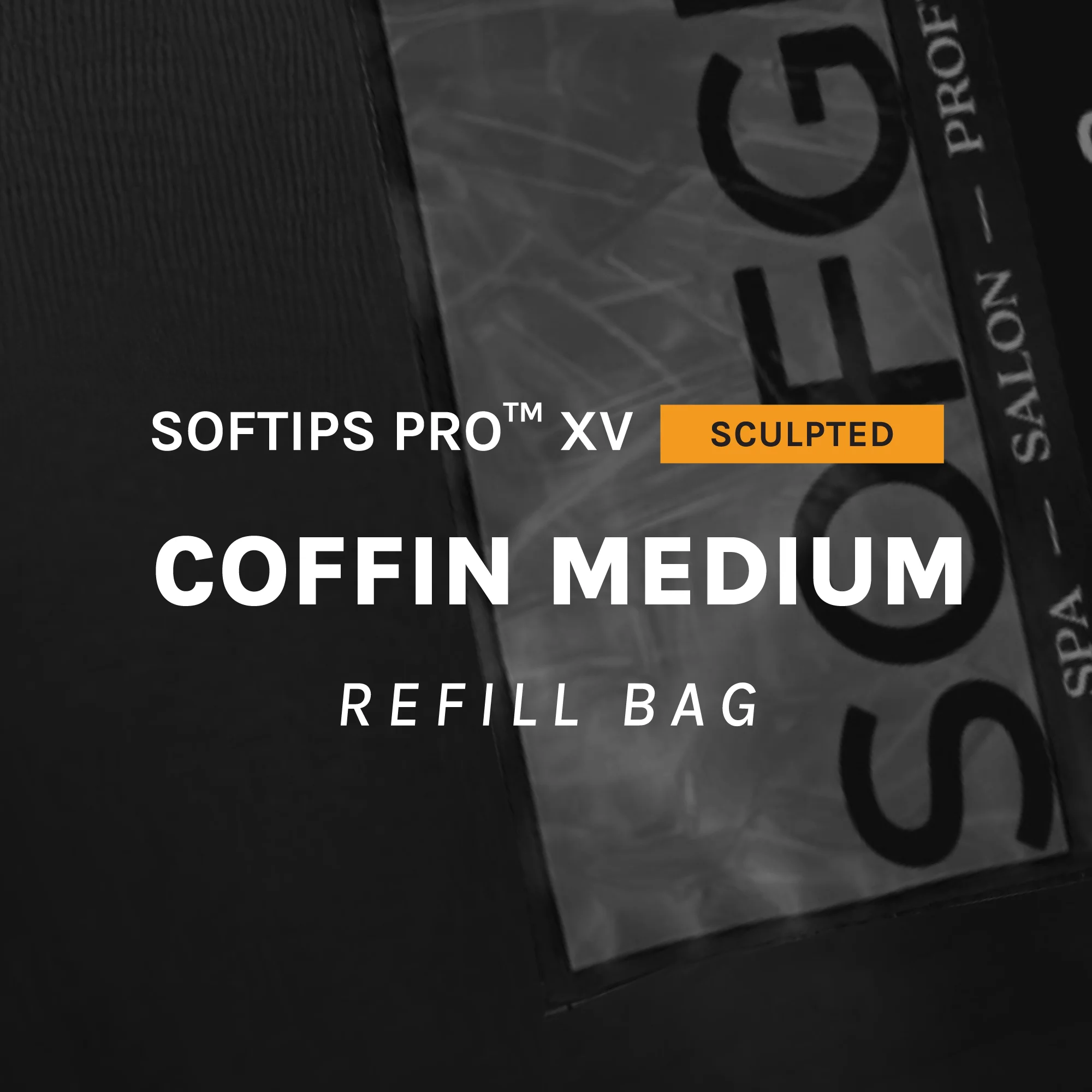 SOFTIPS PRO™ XV SCULPTED - COFFIN MEDIUM - Image 3