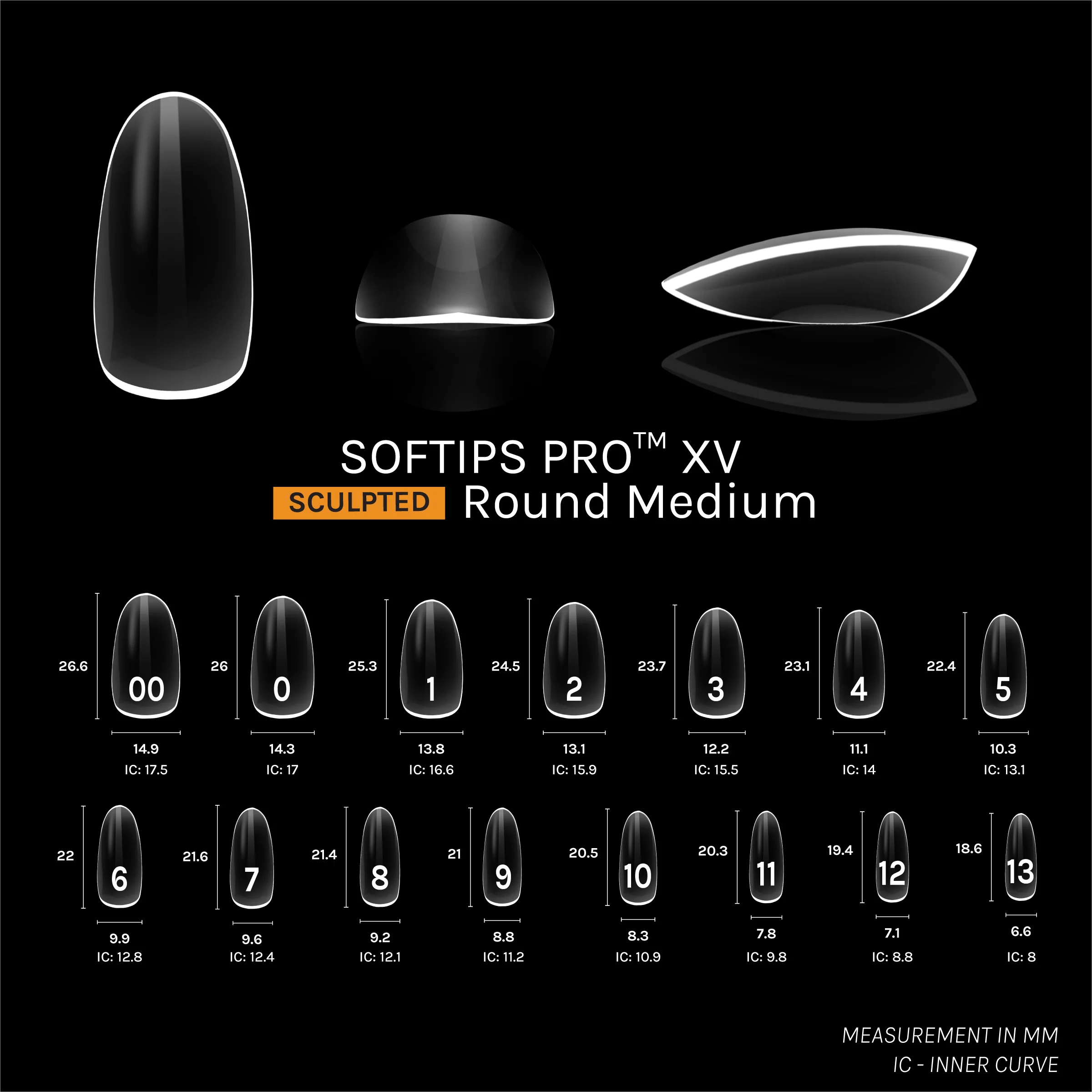 SOFTIPS PRO™ XV SCULPTED - ROUND MEDIUM - Image 4