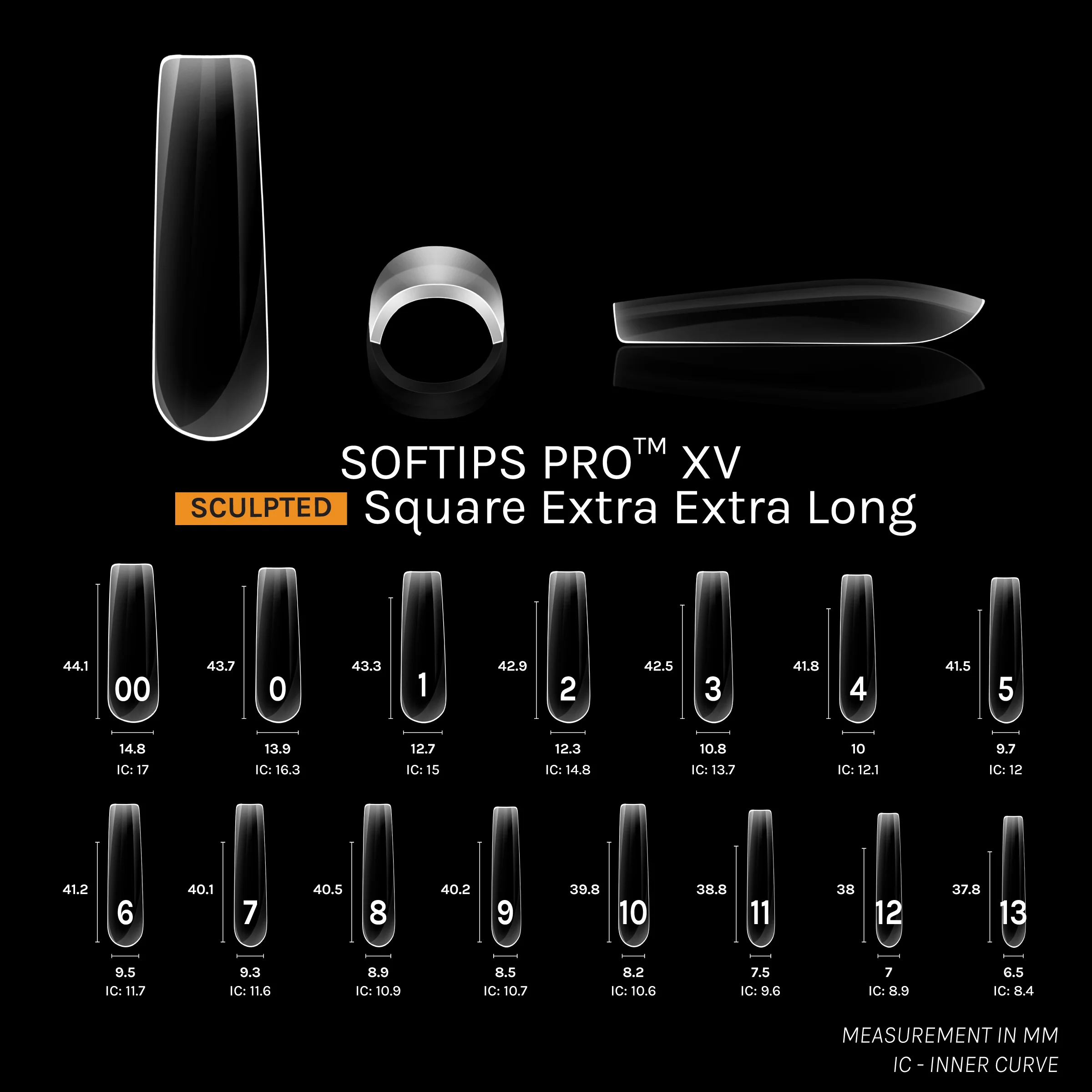 SOFTIPS PRO™ XV SCULPTED - SQUARE XXL - Image 3