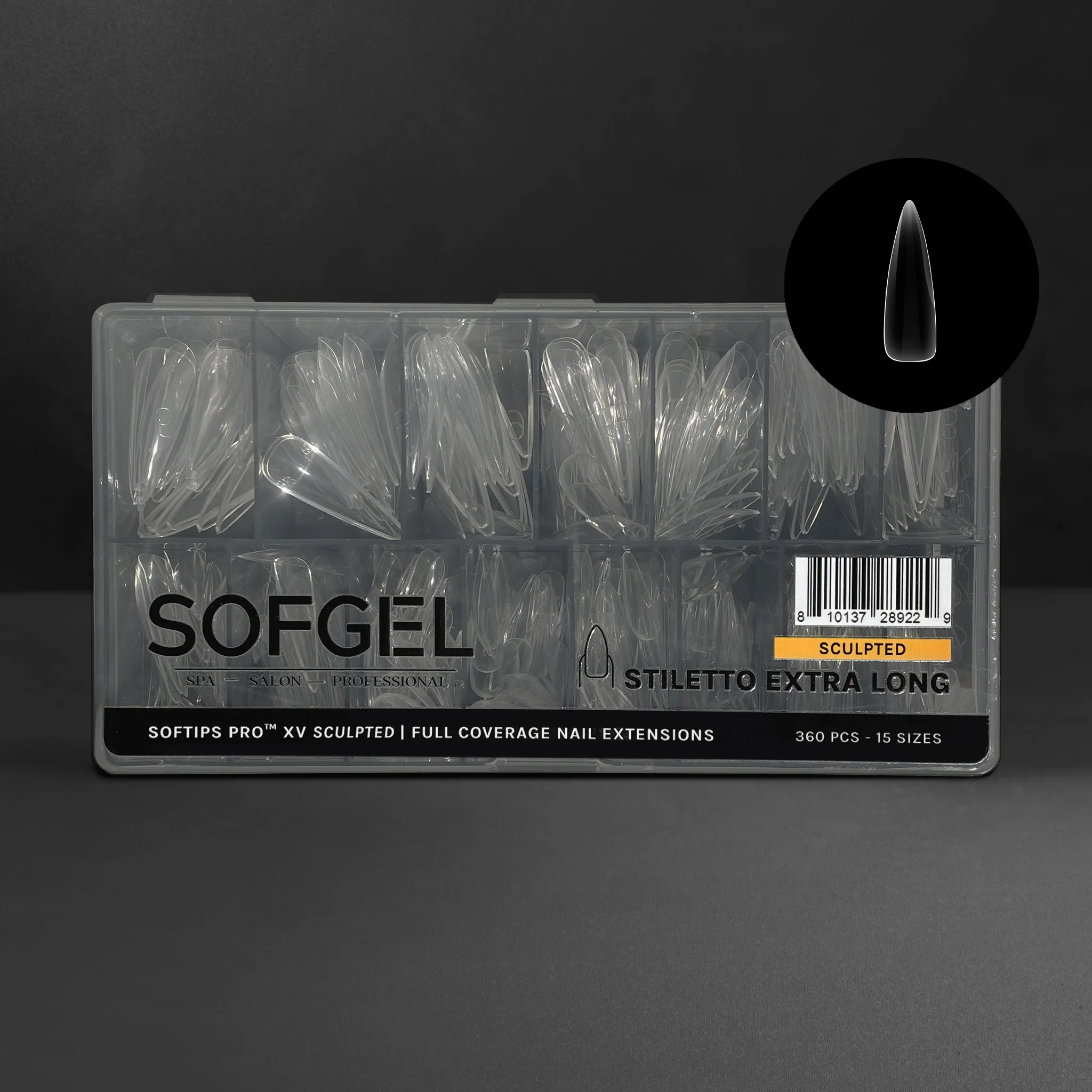 SOFTIPS PRO™ XV SCULPTED - STILETTO XL