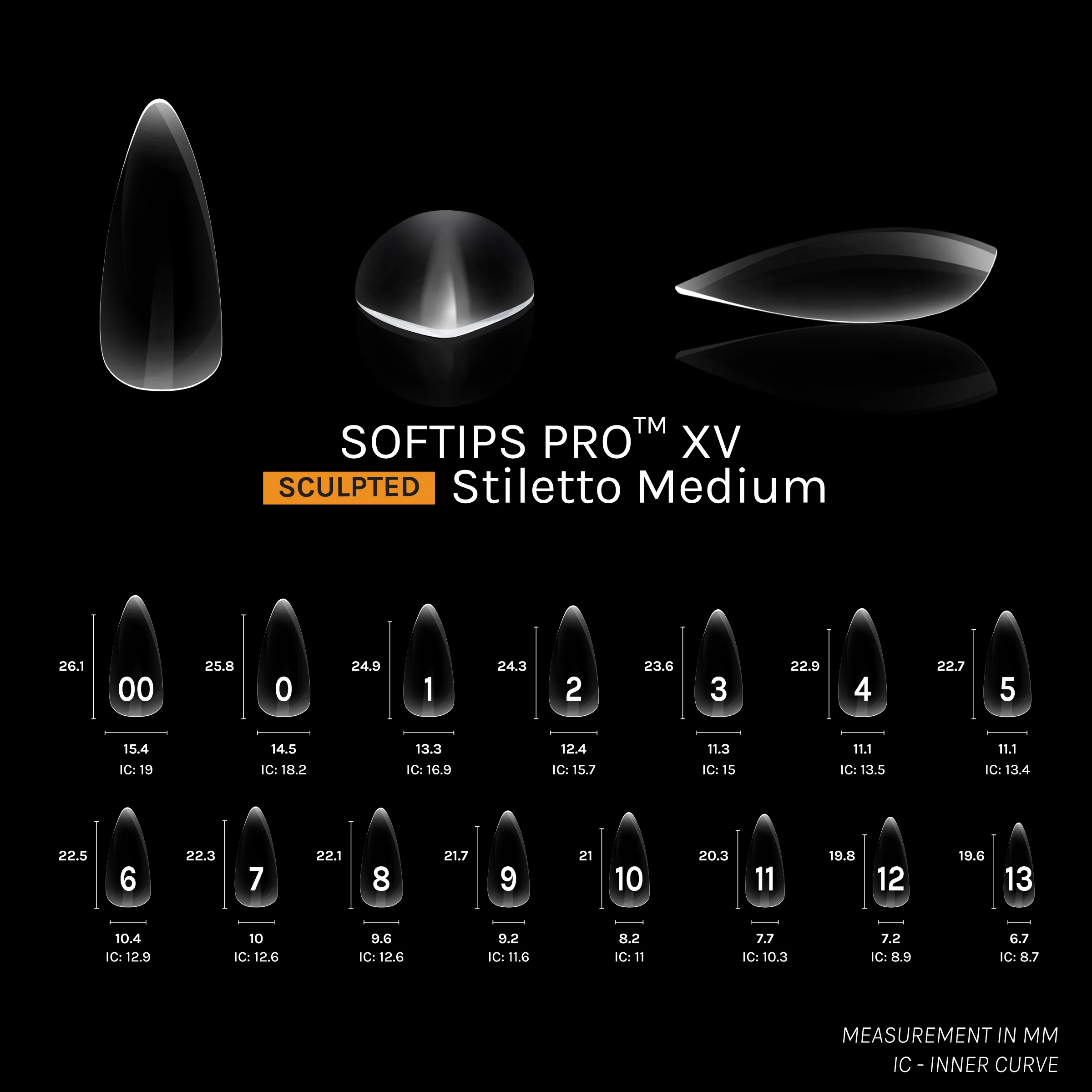 SOFTIPS PRO™ XV SCULPTED - STILETTO MEDIUM - Image 4
