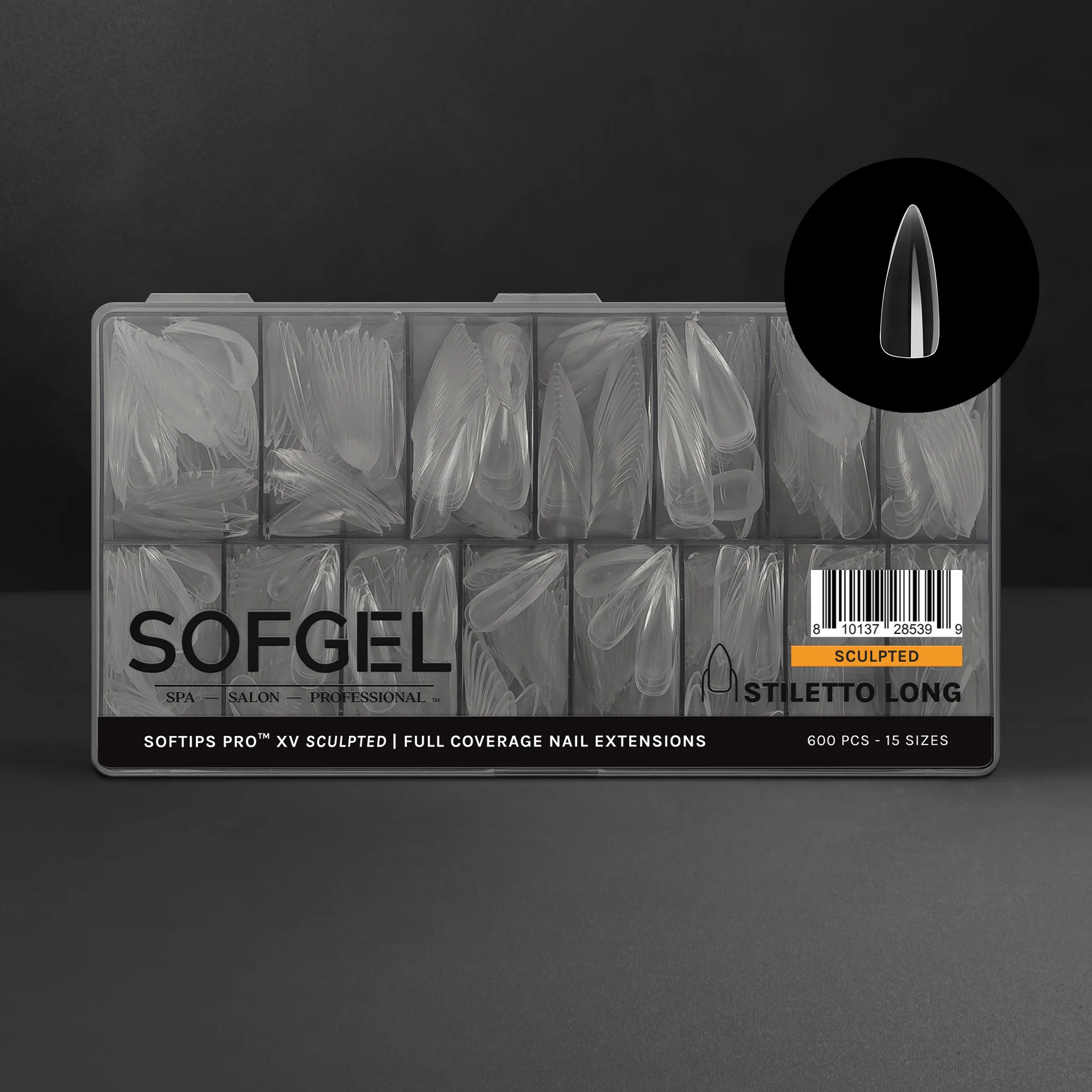 SOFTIPS PRO™ XV SCULPTED - STILETTO LONG
